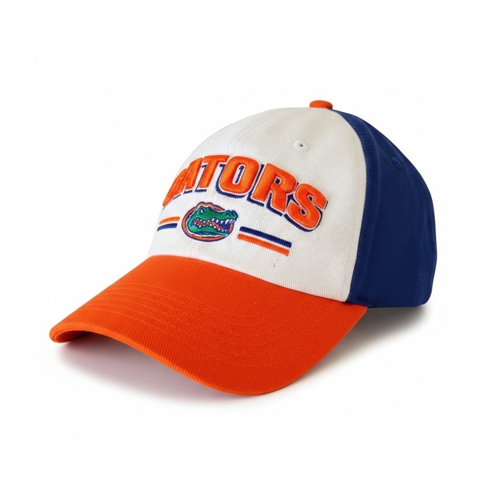 Florida Gators Mens OS Captivating Orange Blue White Cotton Mesh Trucker Hat